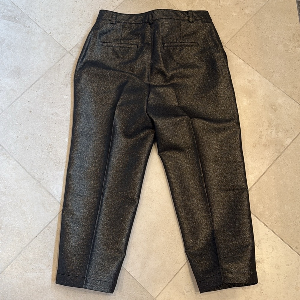 Gap Sz14 Bronze Metallic Cocktail Pants ankle worn once - Picture 4 of 4